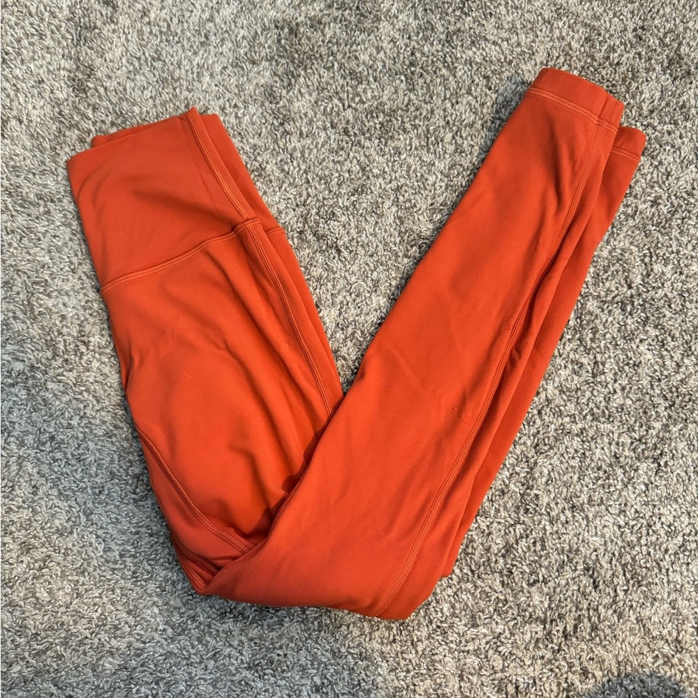 Lululemon Align orange leggings